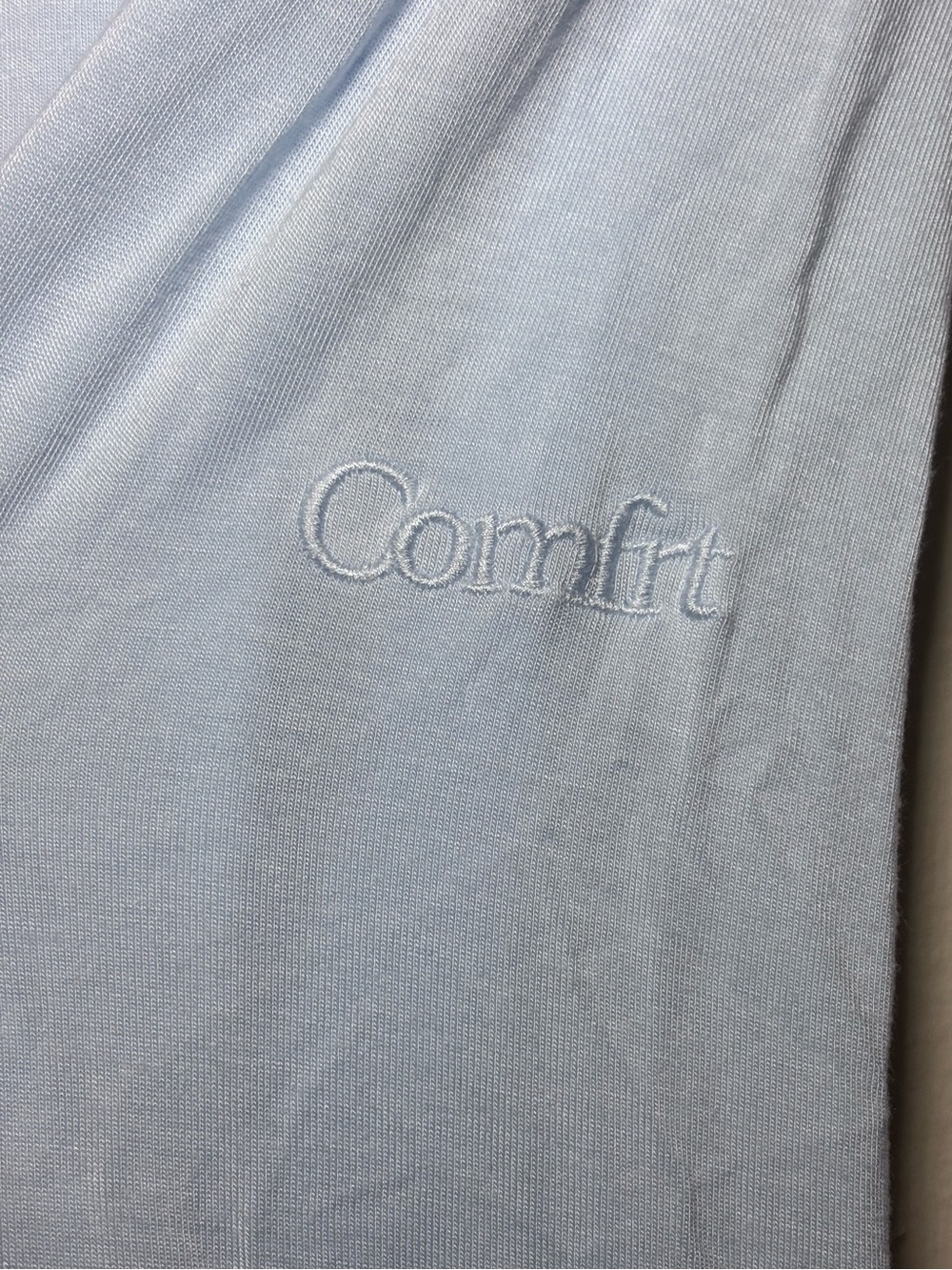 Comfrt Modal Pajama Set Light Blue Button Front Long Sleeve & Pants Size M - Picture 6 of 8